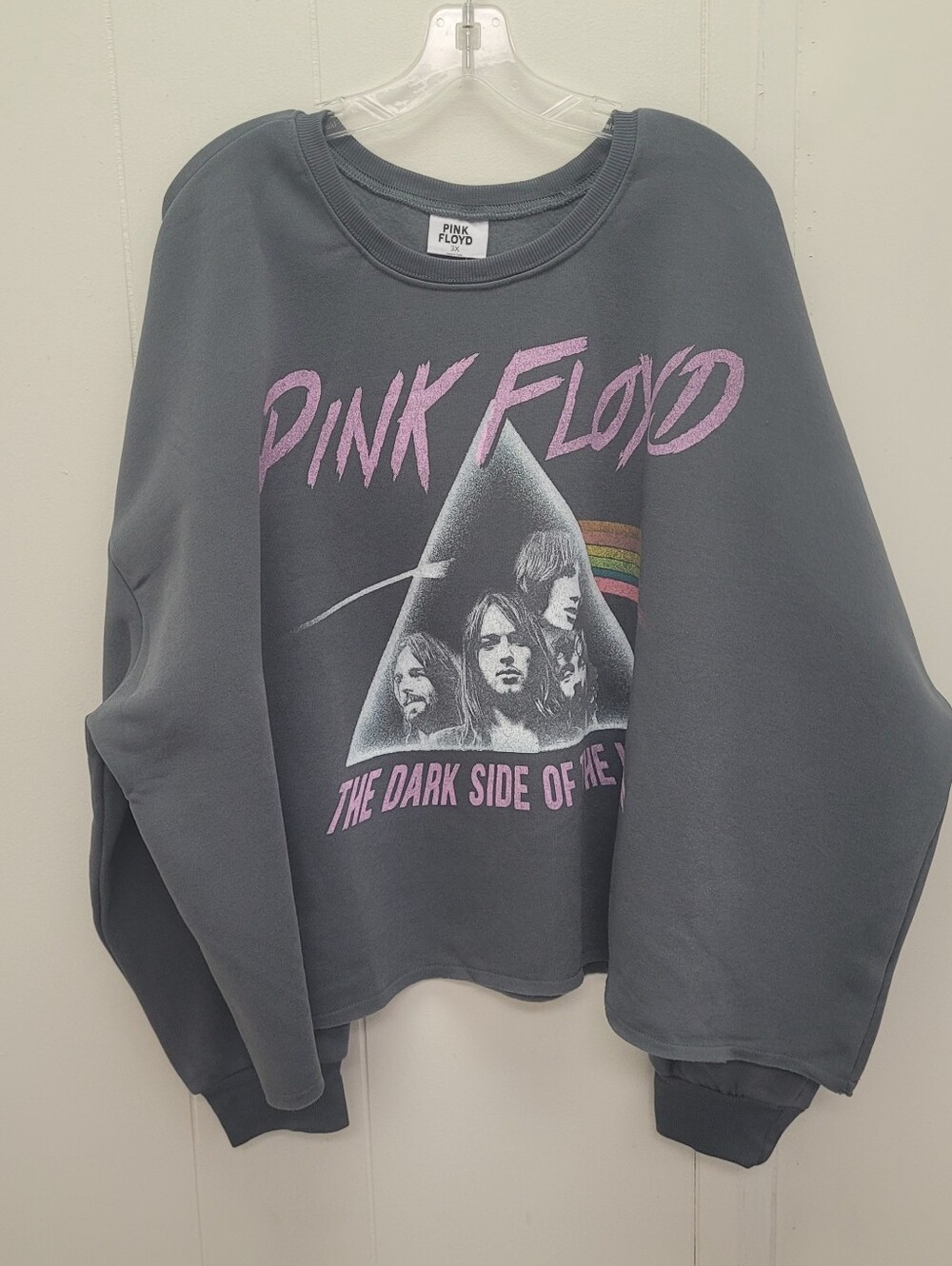 Grayson/Threads Pink Floyd "The Dark Side Of The Moon" Cropped Sweatshirt